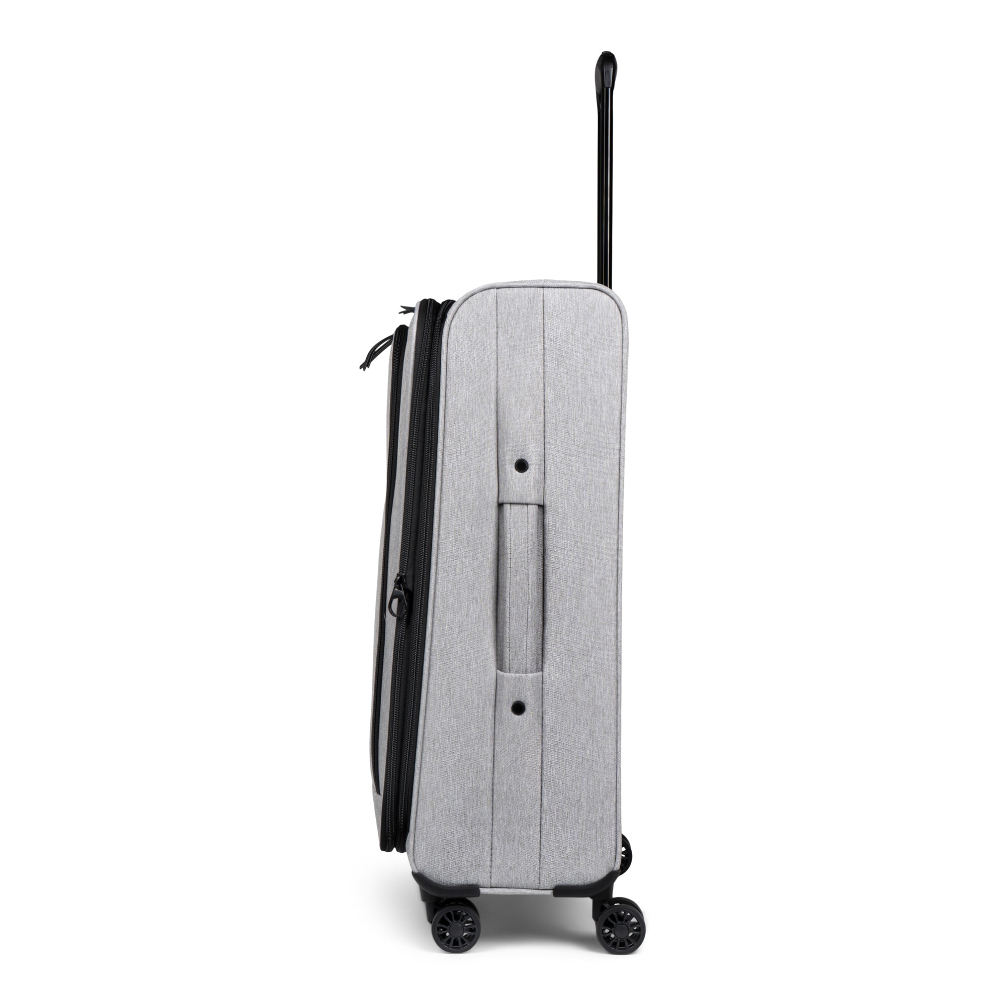 Left View: Bugatti - 24" Reborn Suitcase - Gray