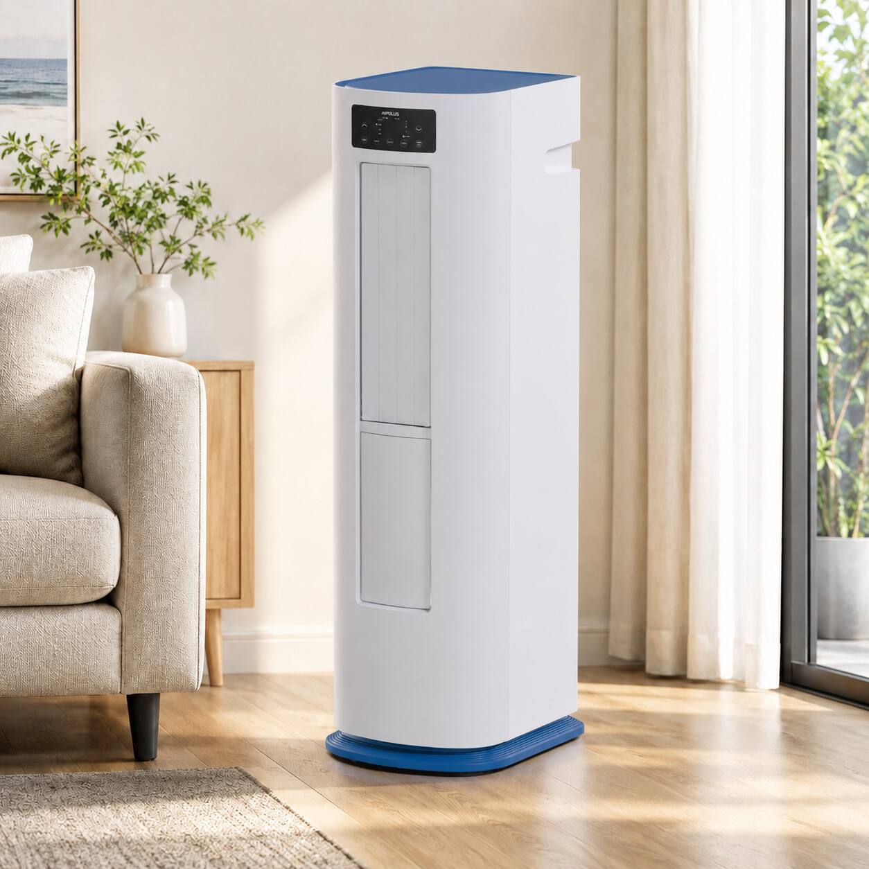 Airplus - 7800 BTU Portable Air Conditioner with Heater and Remote - White