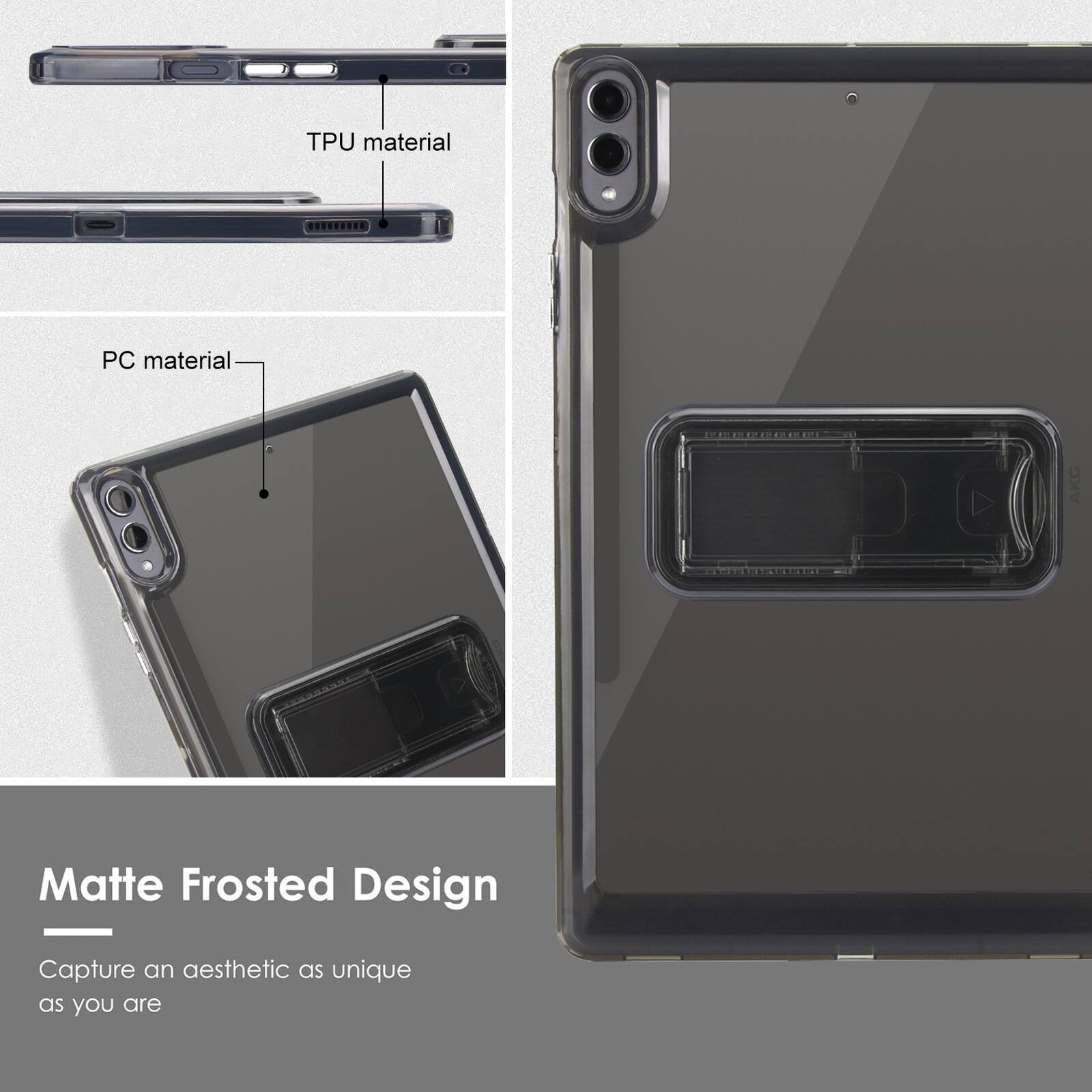TPU material  
PC material  
Matte Frosted Design - Capture an aesthetic as unique as you are