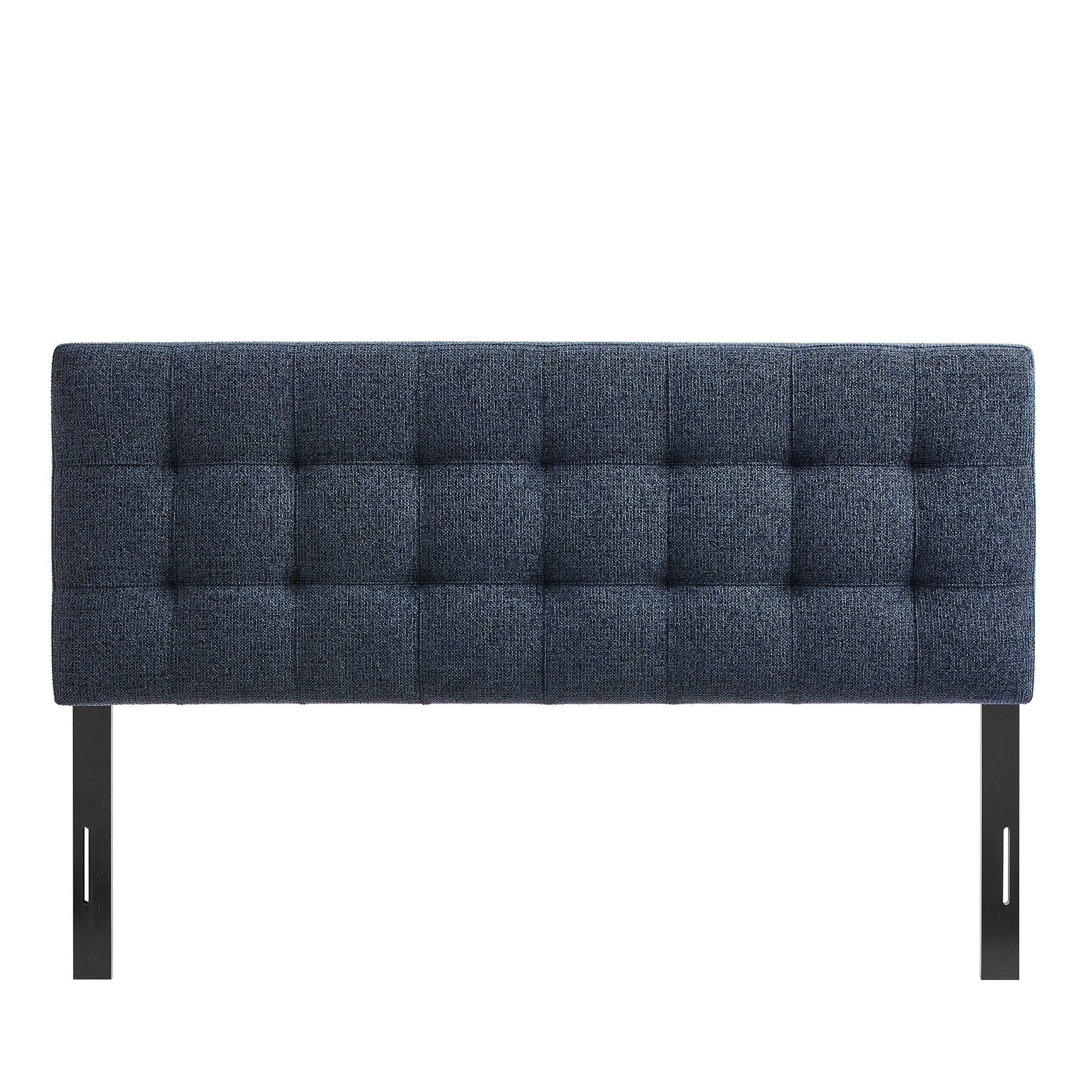 Alt View 3. Modway - Lily Upholstered Fabric Headboard by Modway - Navy.