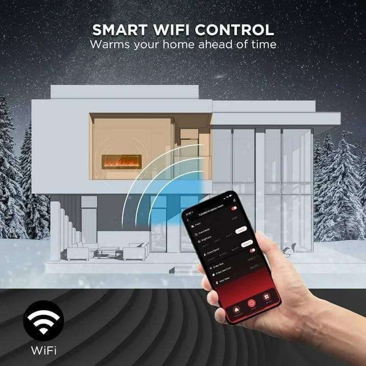 SMART WIFI CONTROL  
Warms your home ahead of time  

WiFi