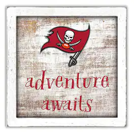 Fan Creations - Tampa Bay Buccaneers 14'' x 13'' Adventure Awaits Money Box - Multicolor