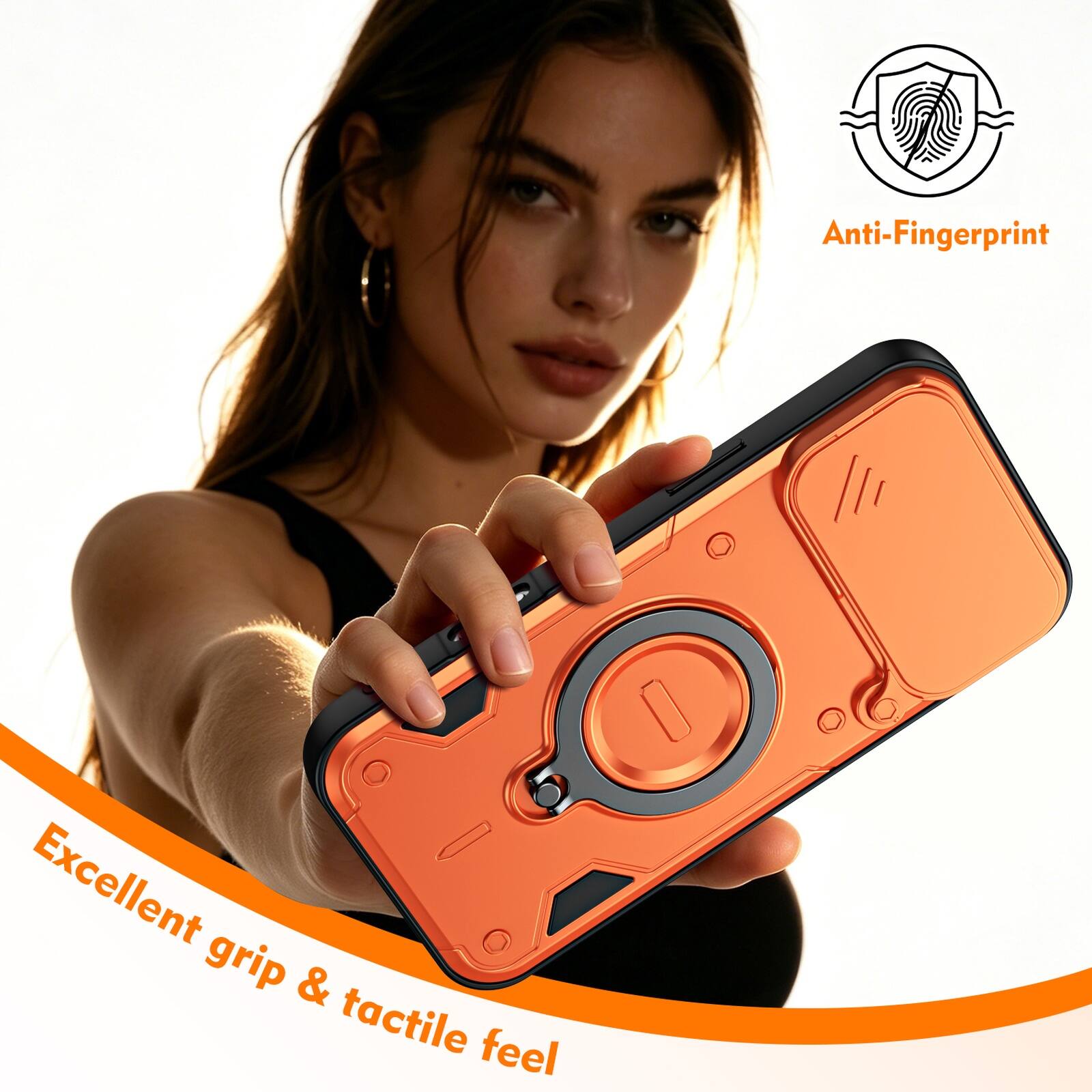 Anti-Fingerprint  
Excellent grip & tactile feel