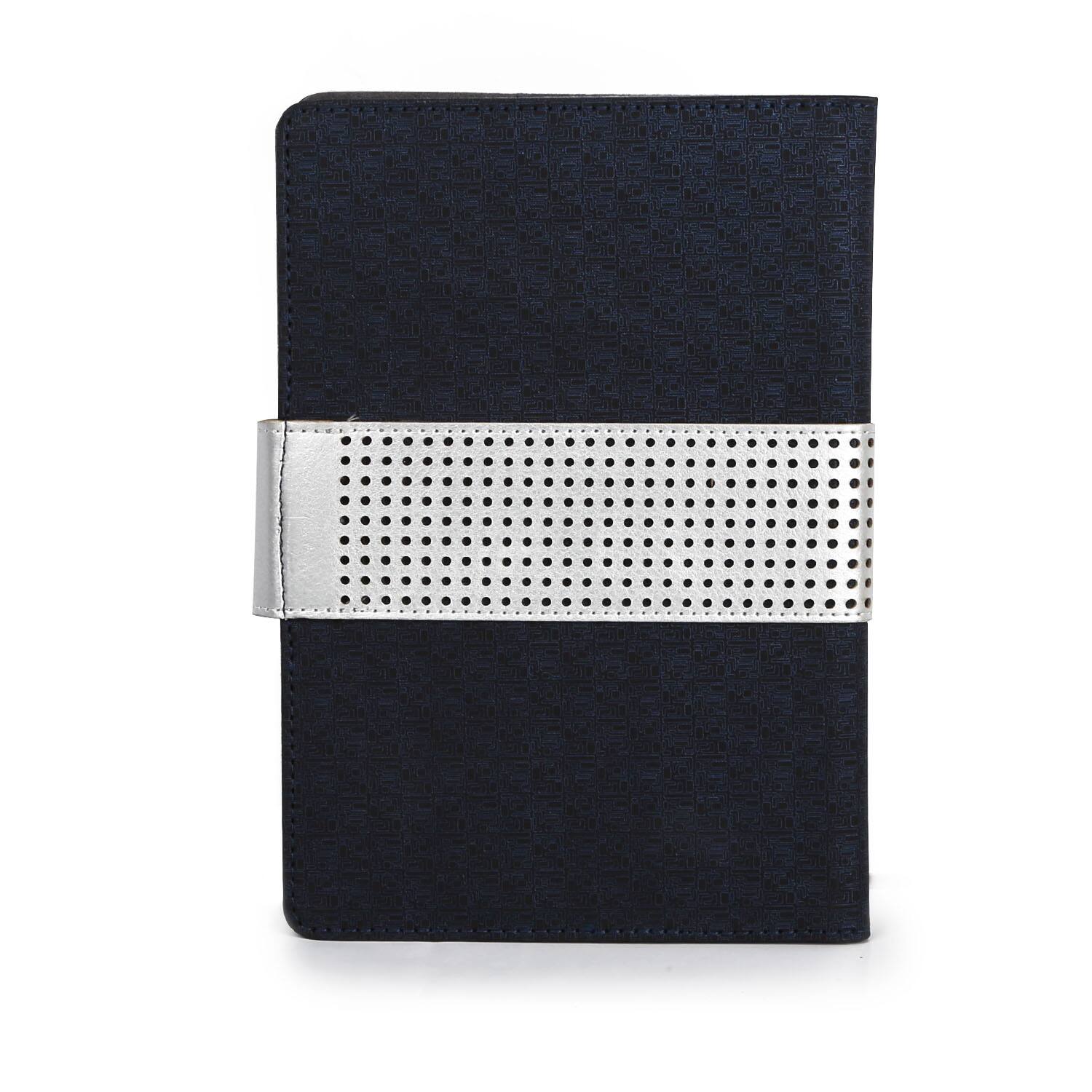 Front. DirectDeals - 7.9" Business Tablet Padfolio with Notepad - Black.