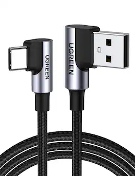 ESBANY - USB to USB C Cable 90 Degree USB C Fast Charging Cord Compatible with iPhone 16/16 Plus/16 Pro/16 Pro Max/15/Samsung