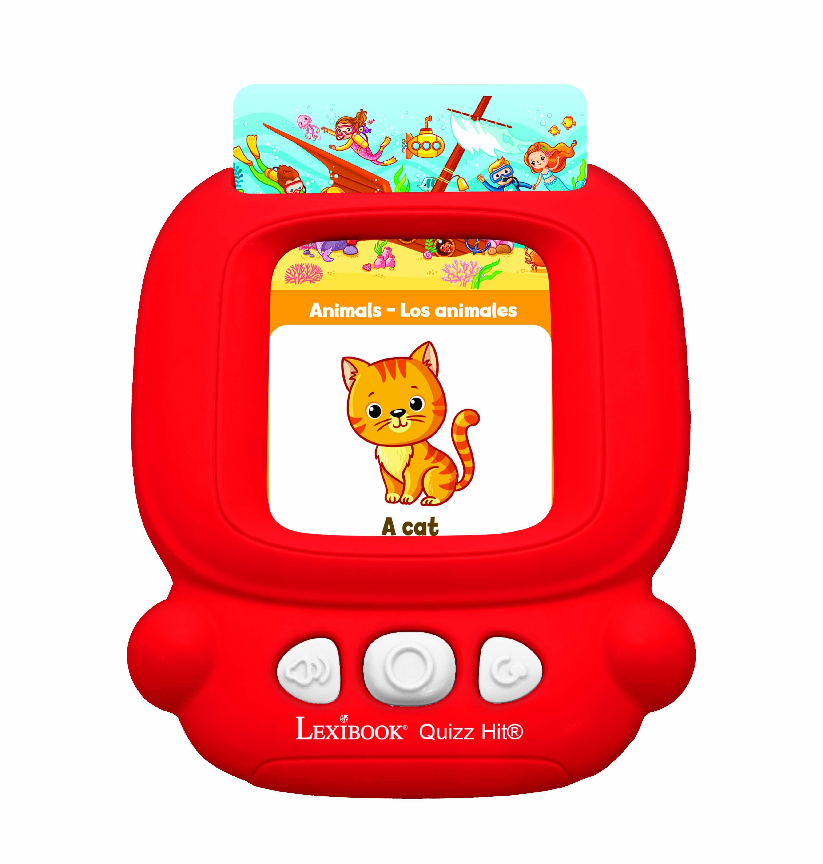 Animals - Los animales  
A cat  

LEXIBOOK Quizz Hit®