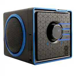 GOgroove - SonaVERSE BX Portable Speaker with USB Drive MP3 Playback & 3.5mm AUX - Wired - Blue