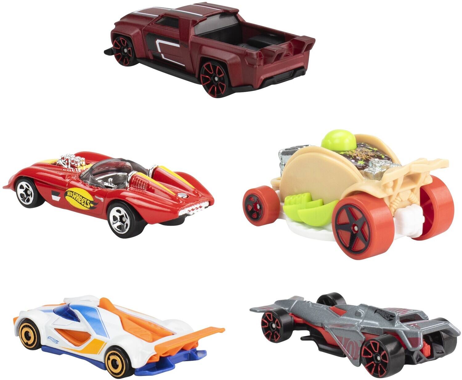 Mattel Hot Wheels 1:64 Let's Race 5 Pack Collectibles Multicolor
