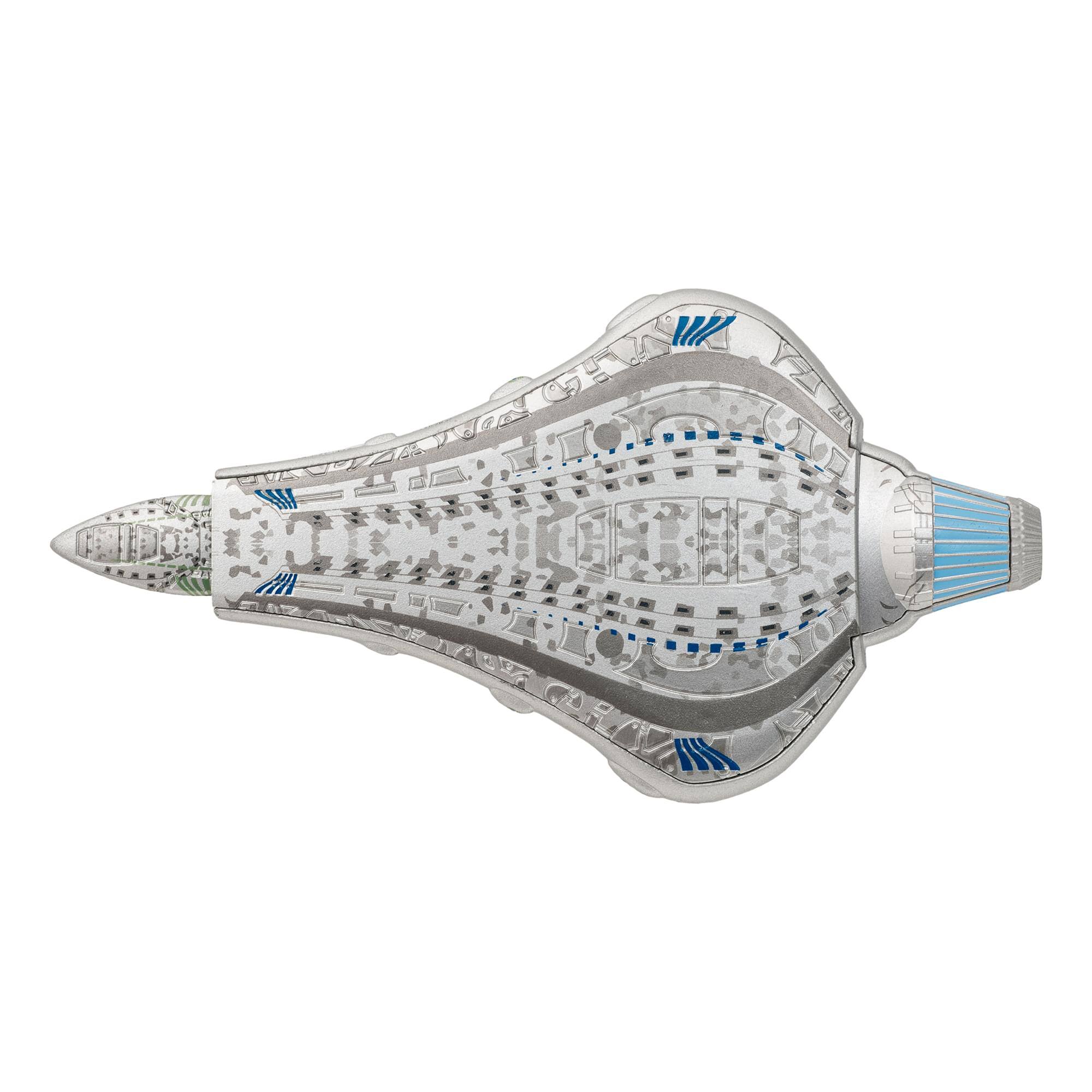 Alt View 5. Eaglemoss - Eaglemoss Star Trek Ship Replica | Voth City Ship - Silver.