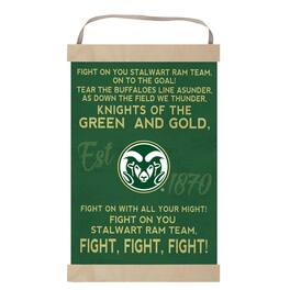 Jardine - Colorado State Rams 12'' x 20'' Fight Song Banner Sign - Green