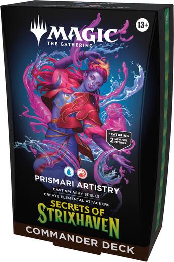 prismari cards mtg Magic: The Gathering Strixhaven Commander Deck Performance (Blue-Red) : Toys & Games Each deck is themed around one of Strixhavens colleges and features unique mechanics and powerful synergies Prismari, l'Ispirazione MTG - Secrets