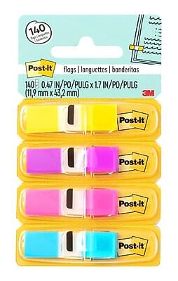 140 Post-it flags  
140 0.47 IN/PO/PULG x 1.7 IN/PO/PULG (11.9 mm x 43.2 mm)  
Post-it  
Post-it  
Post-it  
Post-it