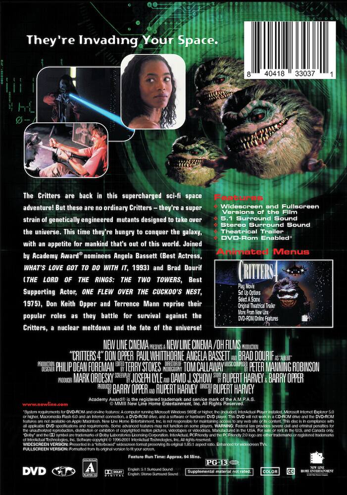 Angle. Critters 4 - DVD.