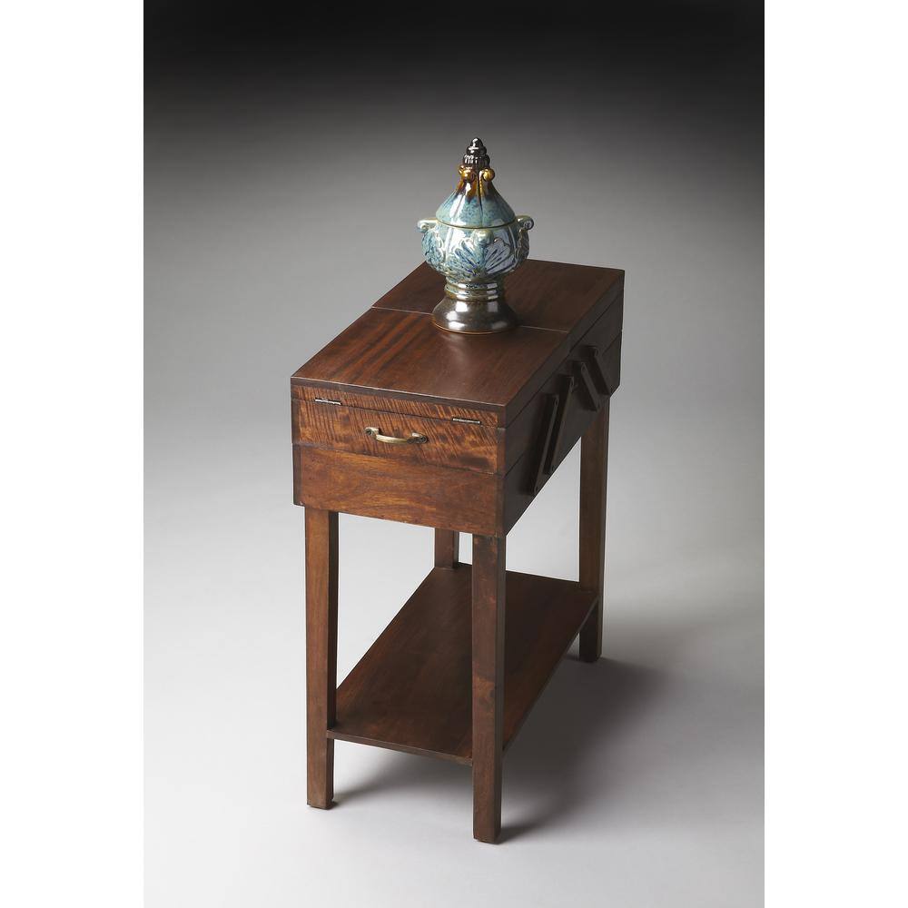 Left. Butler Specialty - Dirzo Rectangular Storage Table - Dark Brown.