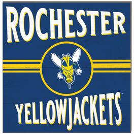 Jardine - Rochester Yellow Jackets 10'' x 10'' Retro Team Plaque - Navy