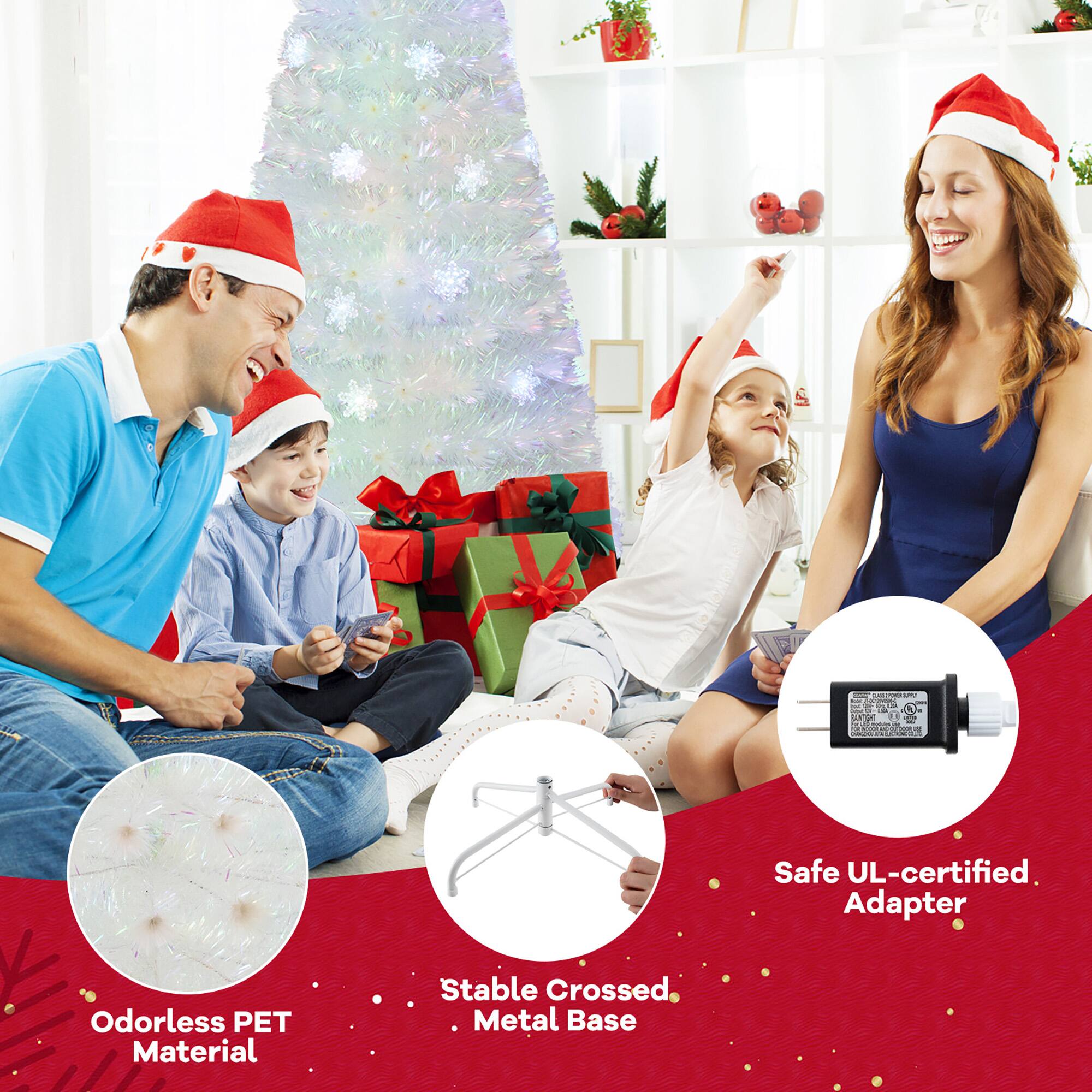 - Safe UL-certified Adapter
- Odorless PET Material
- Stable Crossed Metal Base