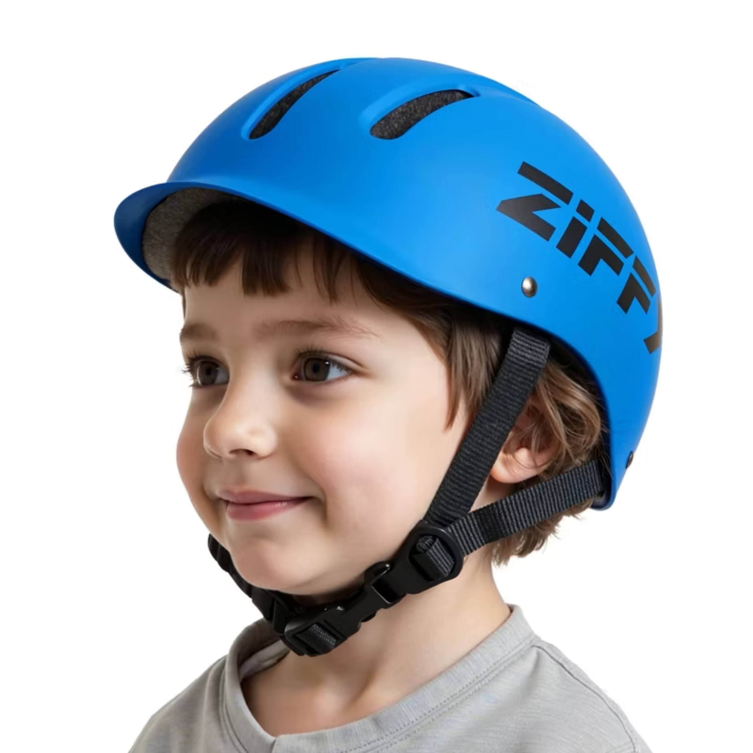 Angle. Joyfy - Adjustable Bike Helmet for Kids Toddlers - Lightweight, Safety Certified Scooter Helmet with Washable Inner Lining - Multicolor.