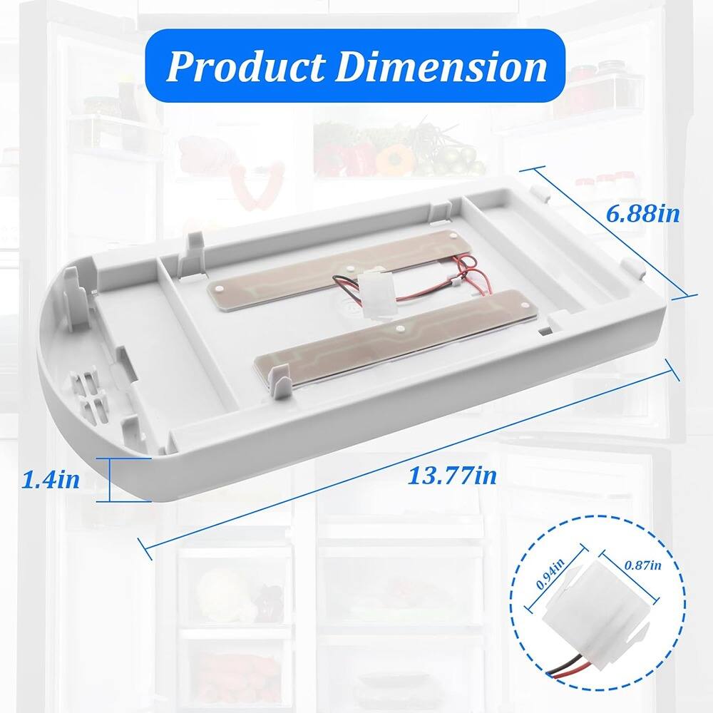 Product Dimension  
6.88in x 1.4in x 13.77in  
0.94in x 0.87in