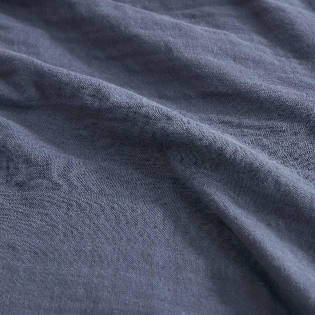 Alt View 5. Gracie Mills - Gracie Mills Vaughan Breathable Lightweight Cotton Blanket - Blue.