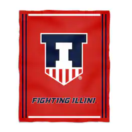 Vive La Fete - Illinois Fighting Illini 36'' x 48'' Big Mascot Blanket - Orange