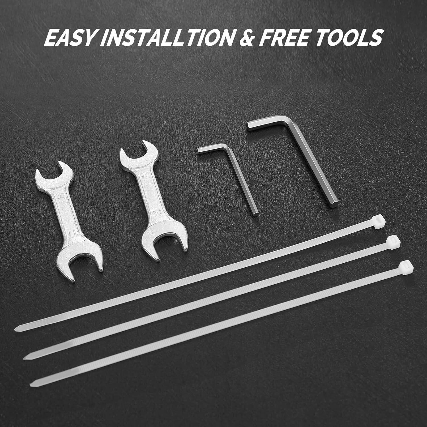 EASY INSTALLATION & FREE TOOLS