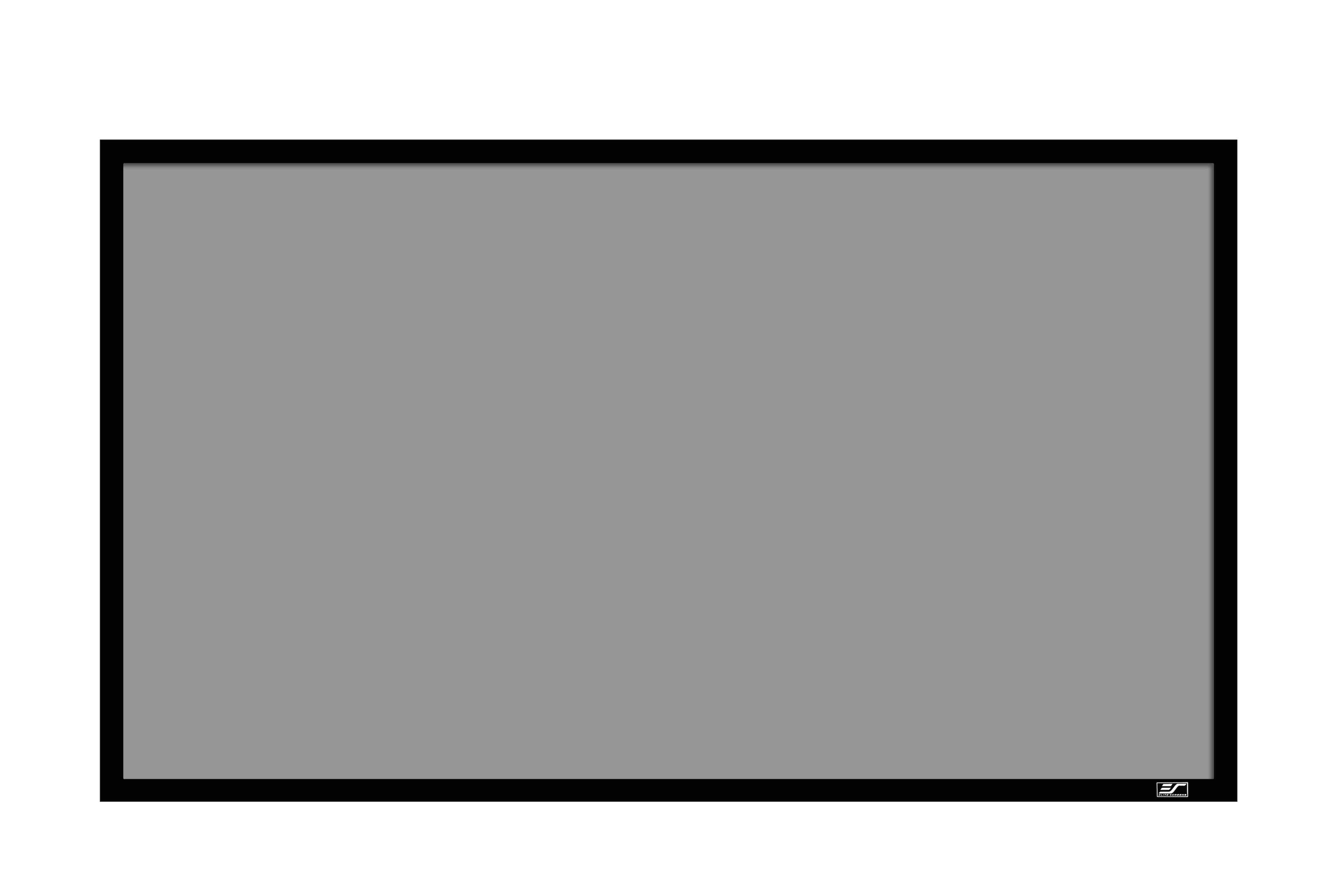 Front. Elite Screens - Sable Frame Series 120" Fixed Screen - Black.