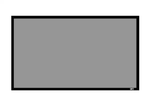 Front. Elite Screens - Sable Frame Series 120" Fixed Screen - Black.