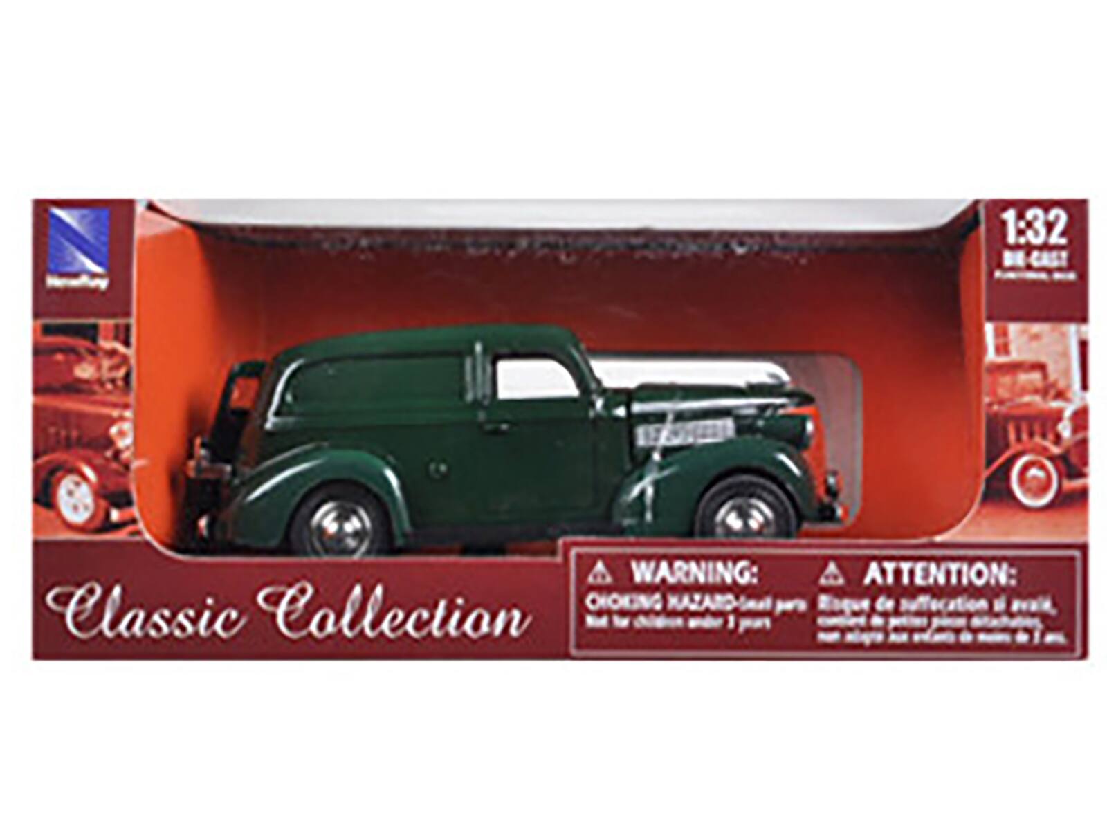 1:32 DE CAST Classic Collection 1  
WARNING: Choking Hazard - Small parts. Not for children under 3 years.  
ATTENTION: Risque de suffocation dû à la petite taille, ne convient pas aux enfants de moins de 3 ans.