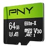 PNY Elite-X 64GB microSD V30 A1 XC I
