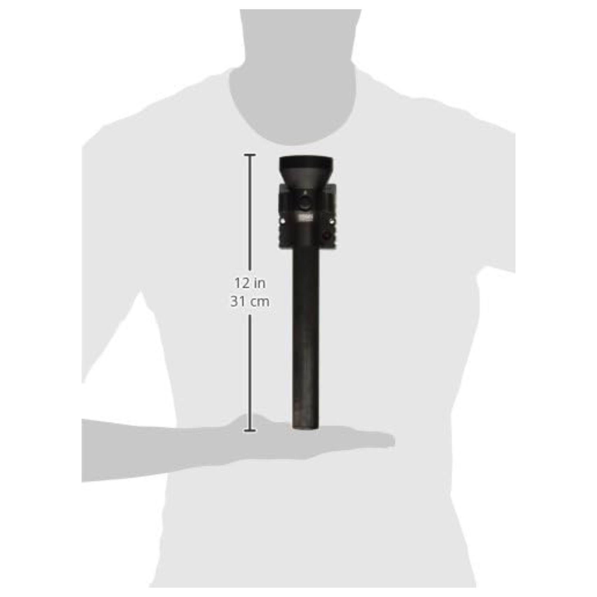 Left. Streamlight - Streamlight 77553 UltraStinger 1100-Lumen 65000-Candela Rechargeable Tactical Duty Flashlight, Black - Black.
