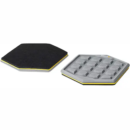 Front. SKLZ - SKLZ Court Slidez Functional Core Stability Discs - Black/Gray - Black/Gray.