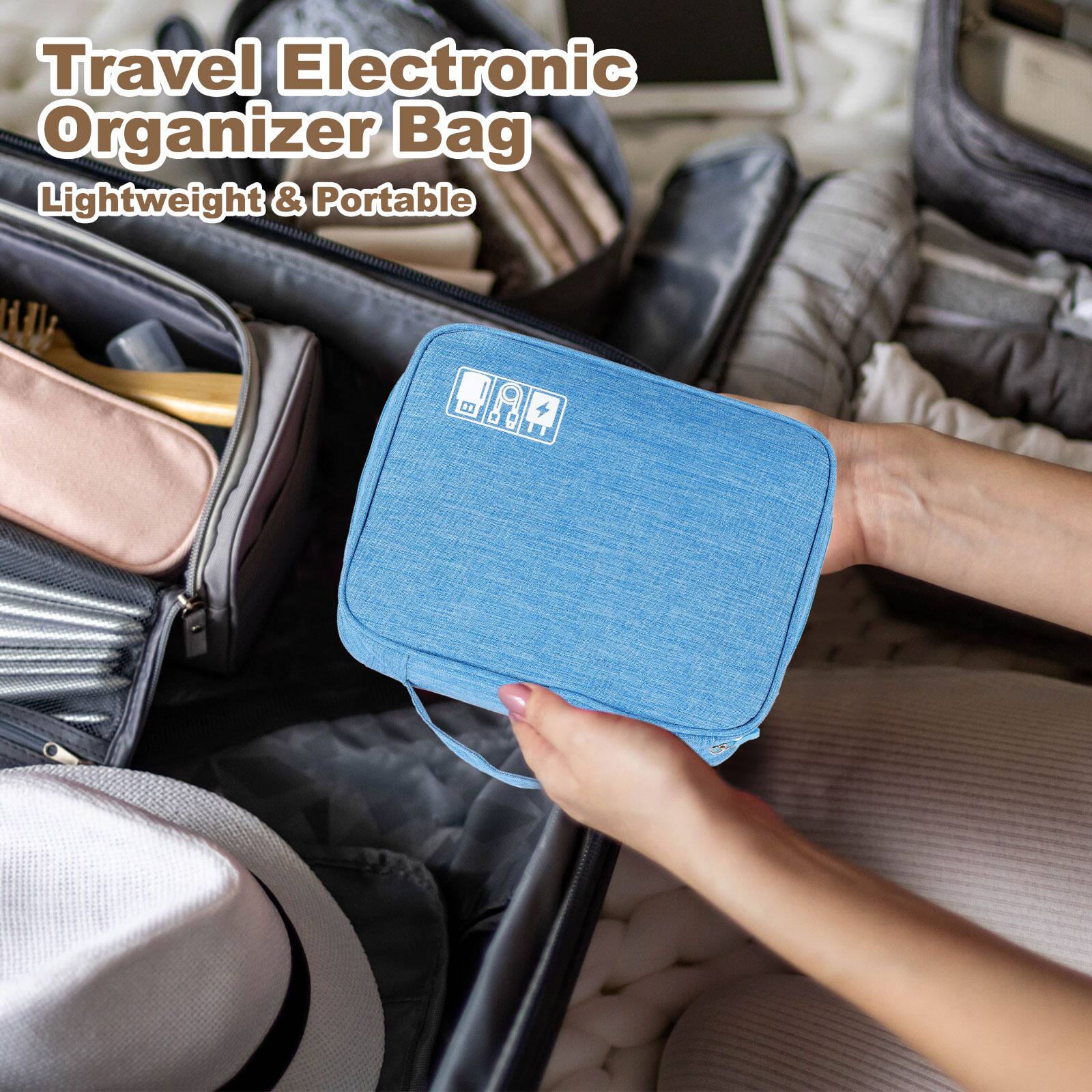 Travel Electronic Organizer Bag  
Lightweight & Portable