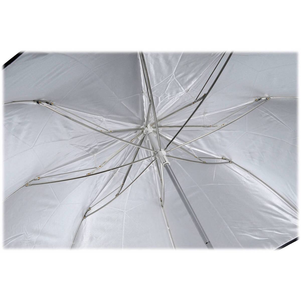 Alt View 2. Westcott - Westcott 43" White Satin Umbrella.