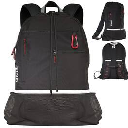 Vulpecula Spade - Hybrid Gym Backpack for Men & Women - 18L Sports Backpack with Dual Water Bottle Pockets, Mesh Compartment for Gym - Red Details