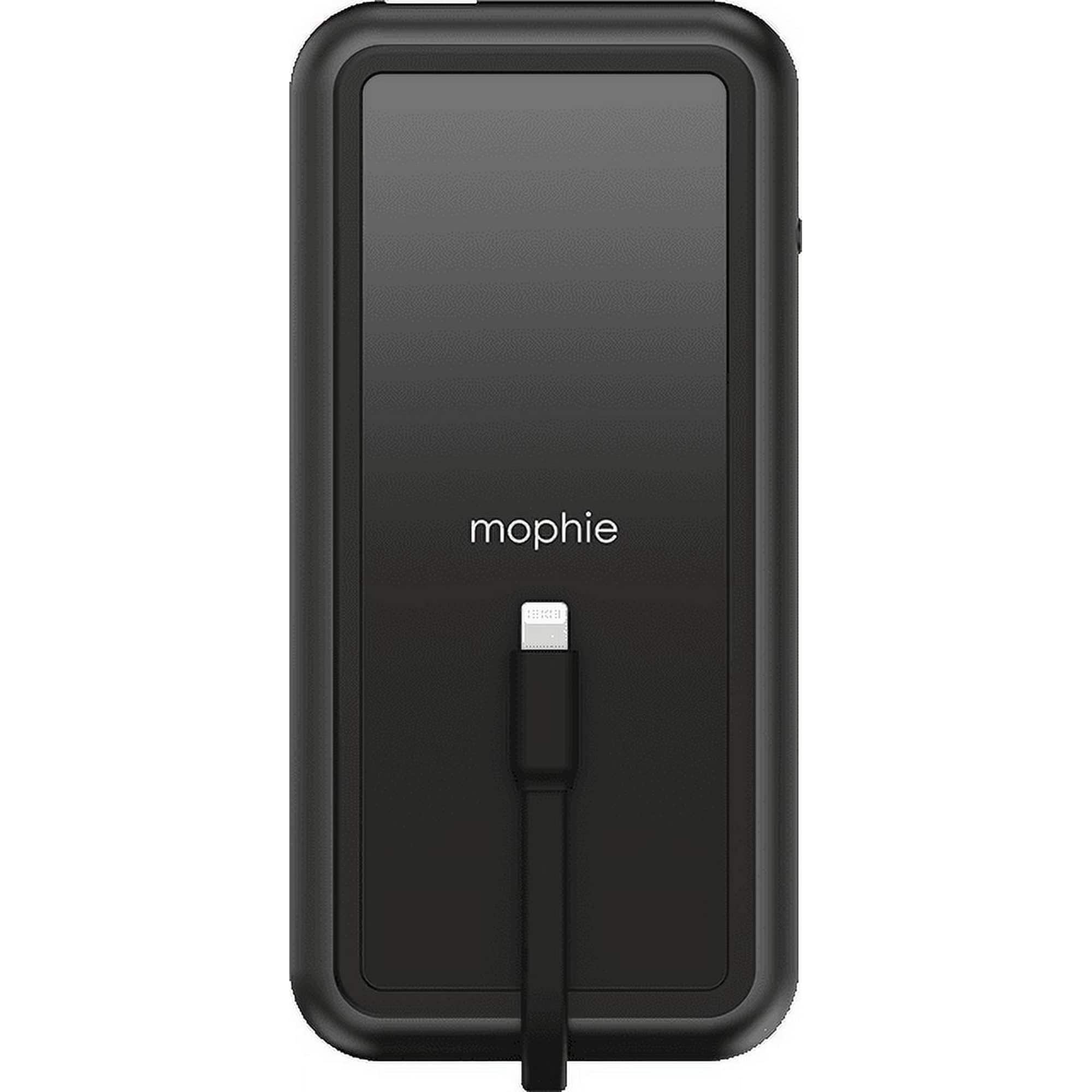 mophie - Powerstation Plus XL 8,000 mAh Battery Pack Wireless Charger for iPhones - Black