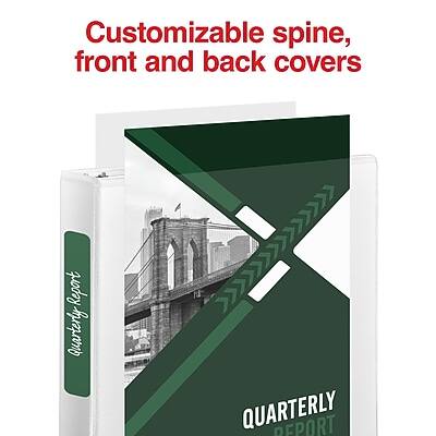 Customizable spine, front and back covers

QUARTERLY REPORT