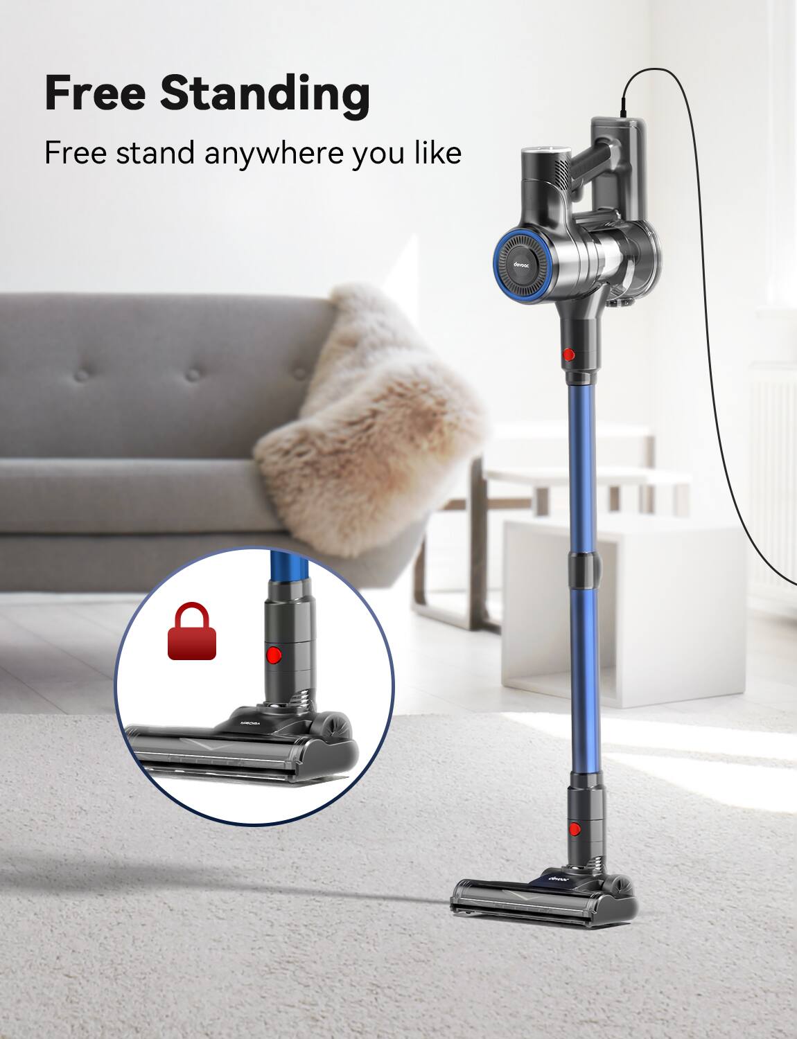 Free Standing  
Free stand anywhere you like