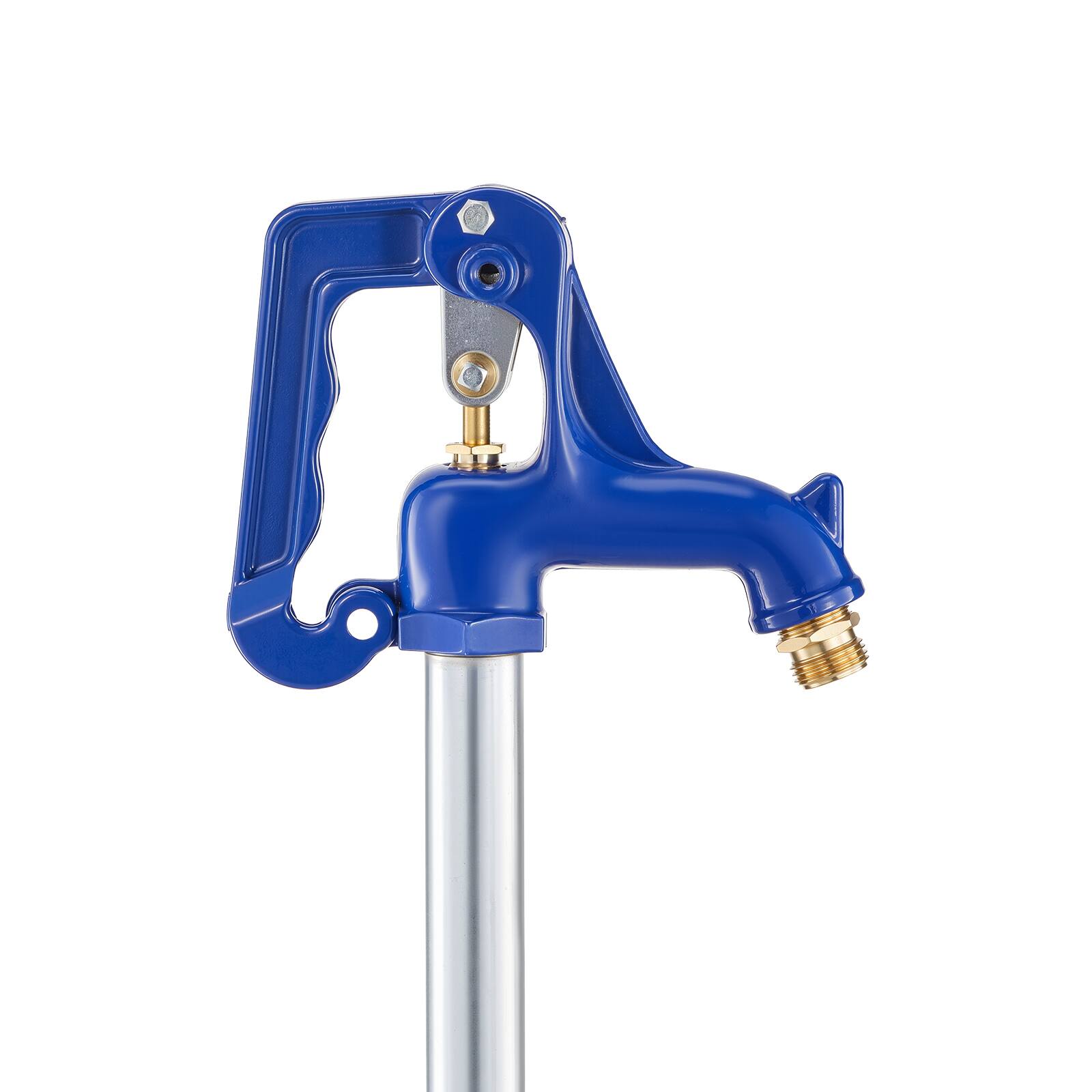 Alt View 5. VEVOR - Frost Proof Yard Hydrant, 3.22FT Freeze-Proof Outdoor Faucet with 12" Bury Depth, 3/4" NPT Pipe Connection - Blue.