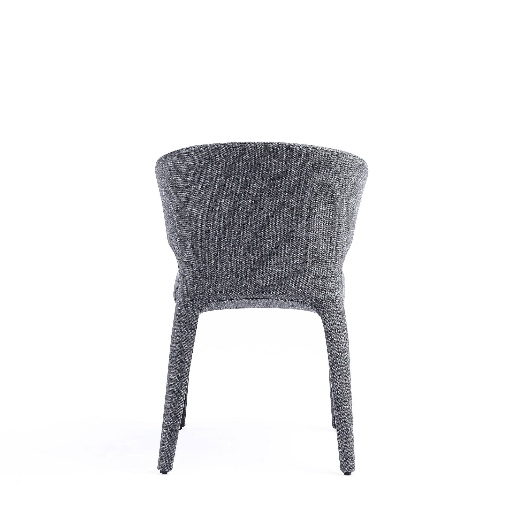 Alt View 4. Manhattan Comfort - Conrad Mid-Century Modern Upholstered Dining Chair - Set of 4 - Gray.