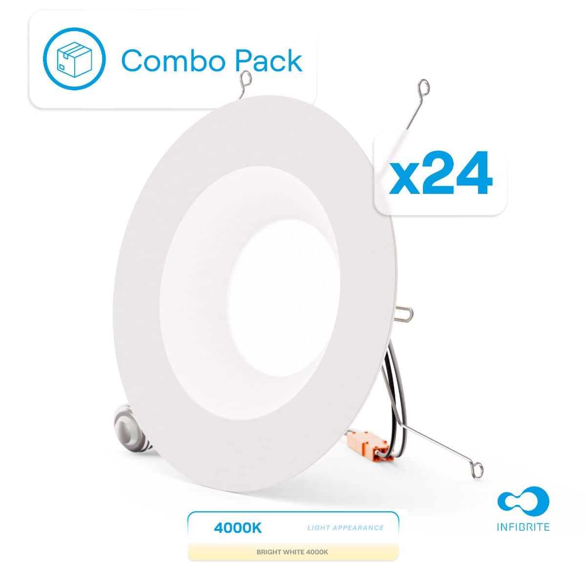 Combo Pack x24  
4000K LIGHT APPEARANCE  
INFIBRITE  
BRIGHT WHITE 4000K