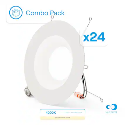 Combo Pack x24
4000K LIGHT APPEARANCE
INFIBRITE
BRIGHT WHITE 4000K