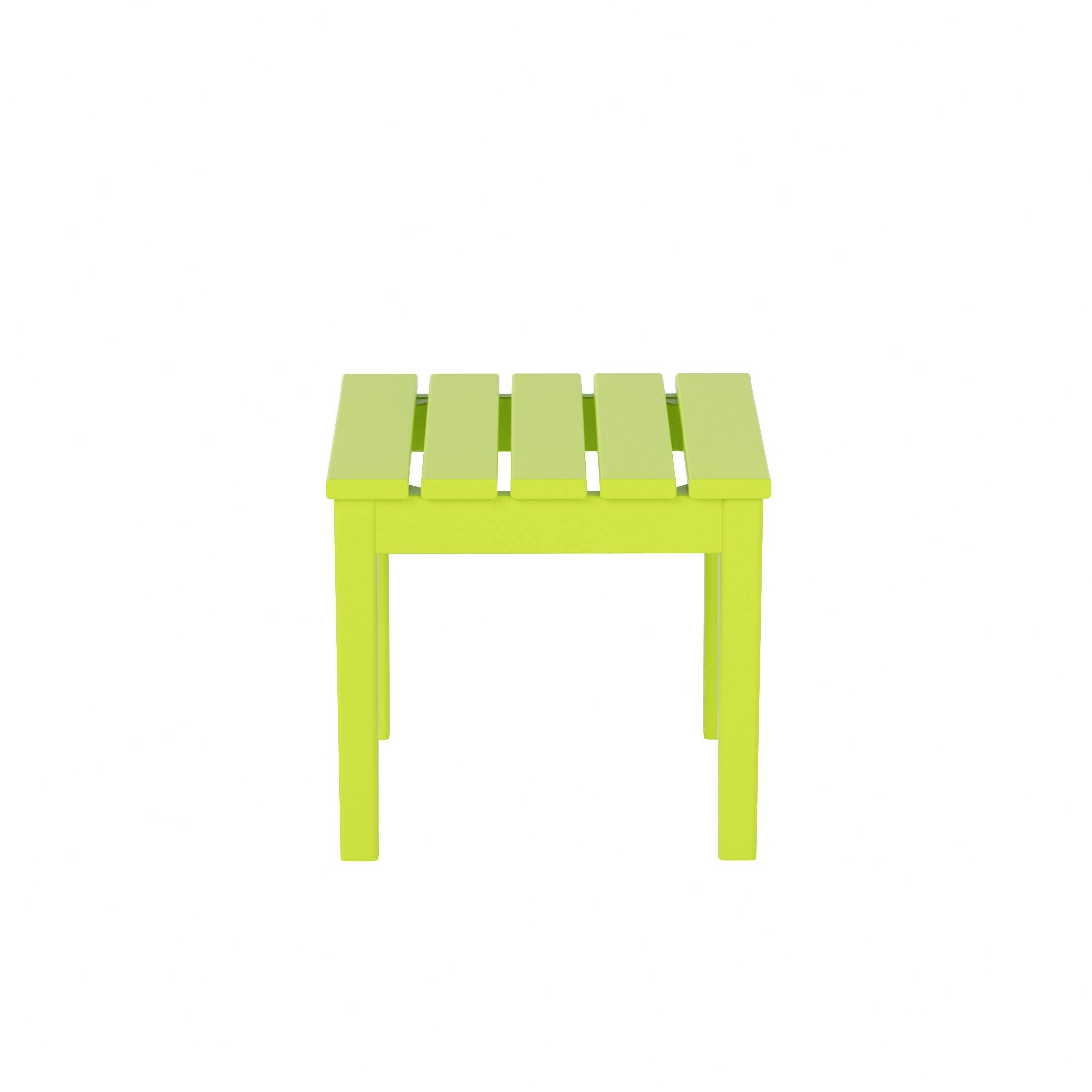 Back. WestinTrends - WestinTrends Ashore Outdoor Patio Modern Adirondack Side Table - Lime.