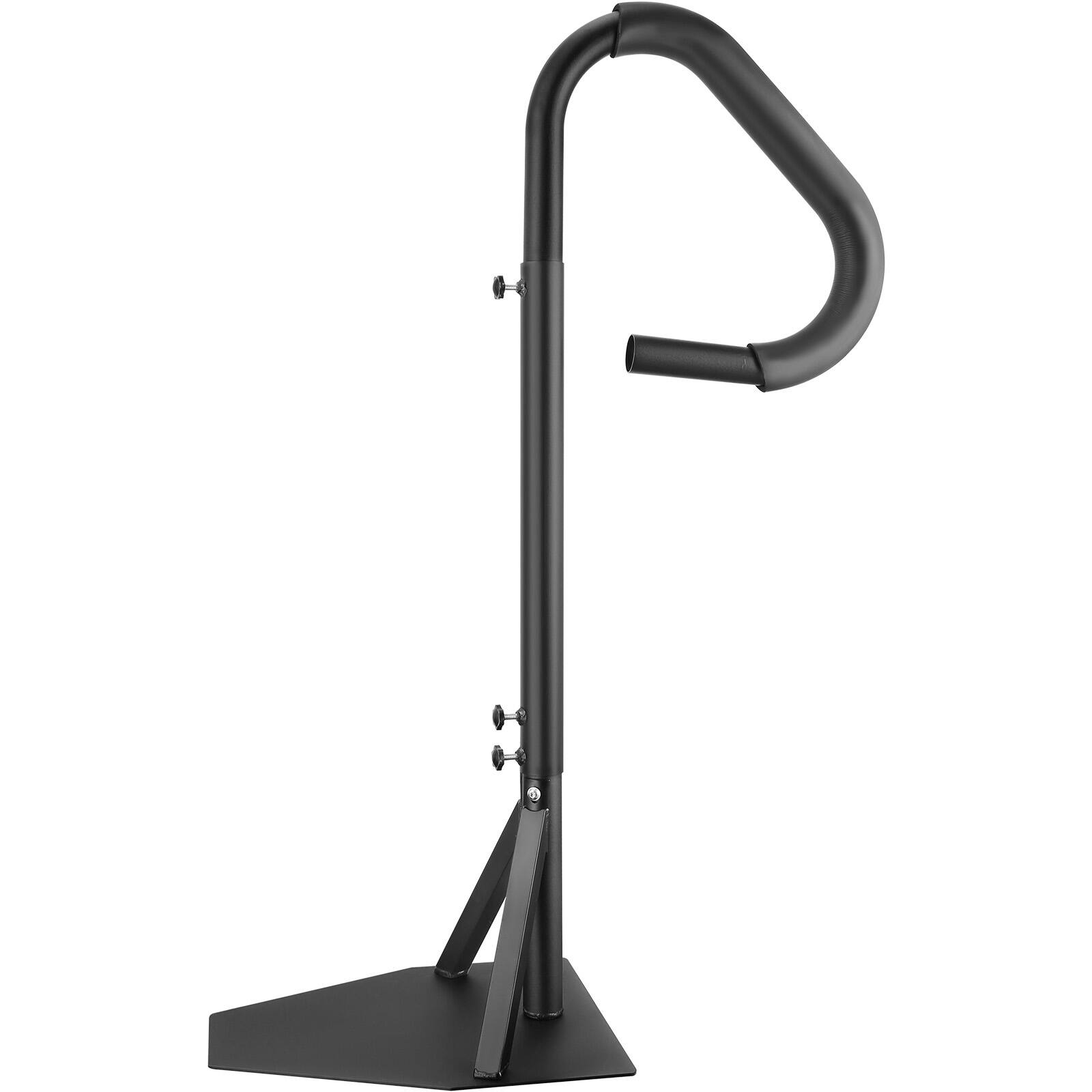 Alt View 5. VEVOR - Hot Tub Handrail, 360 Rotatable Spa Side Handrail with 48"-63" Adjustable Height, Rust-proof Aluminum Spa Step Hot Tub - Matte Black.