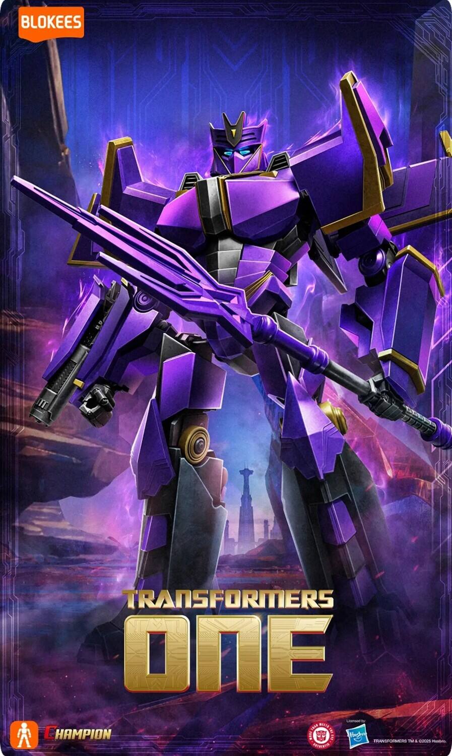 BLOKEES TRANSFORMERS ONE  
CHAMPION  
Licensed by Hasbro  
TRANSFORMERS™ & ©2025 Hasbro.