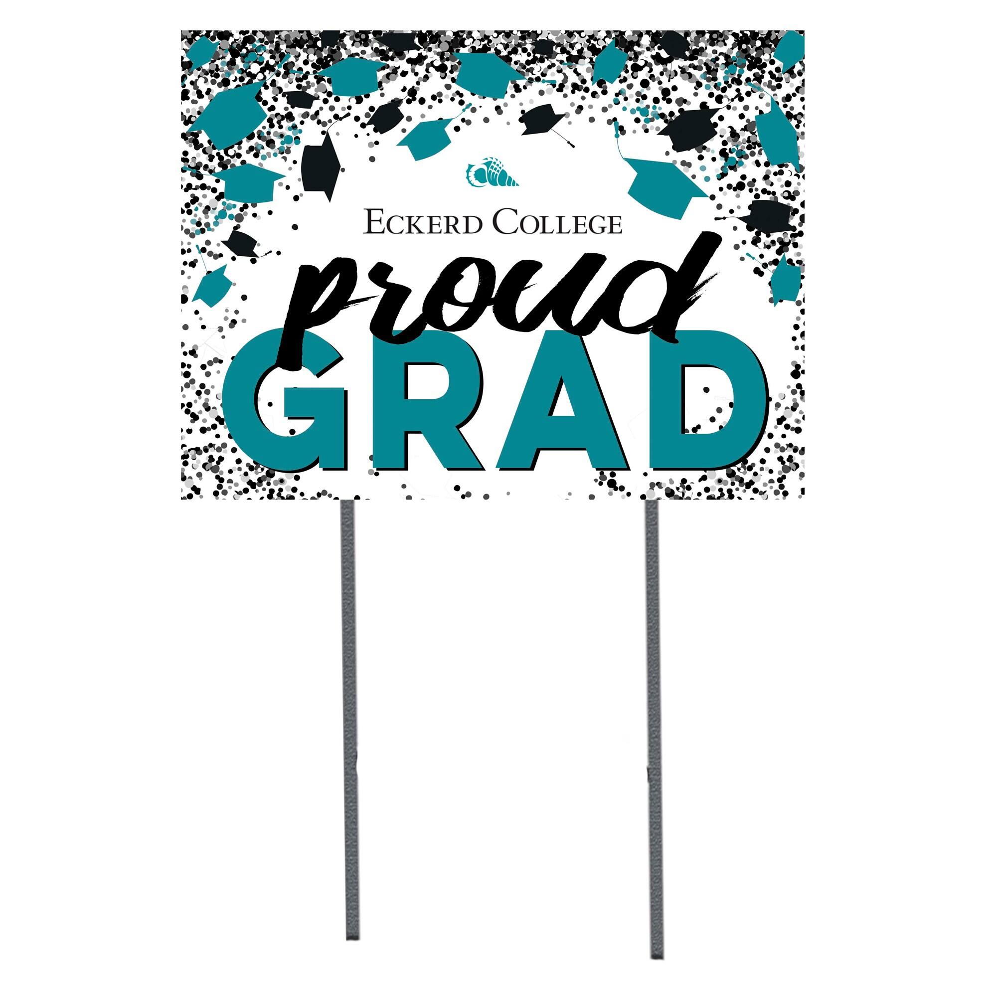 Eckerd Tritons 18" x 24" Proud Grad Yard Sign