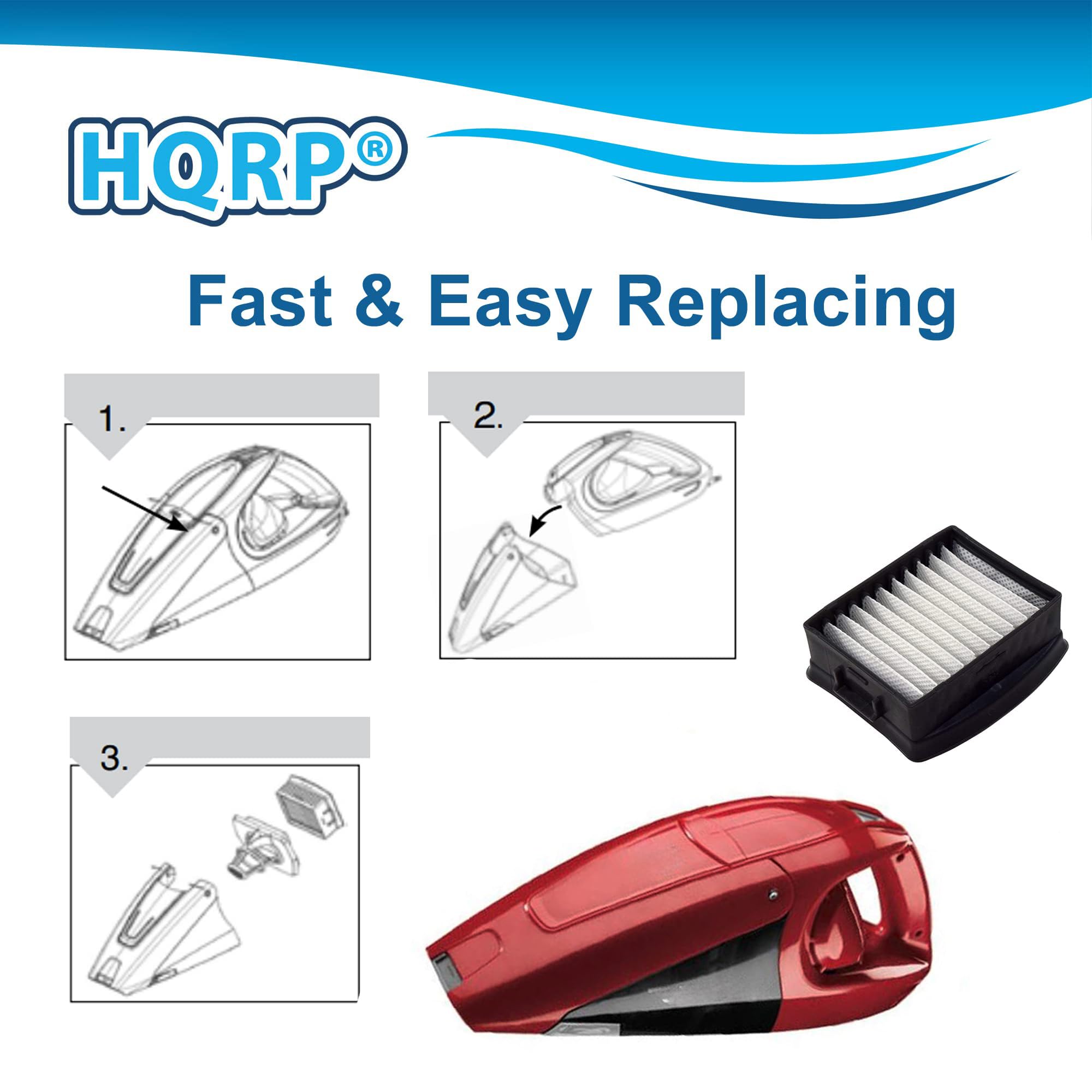 HQRP®  
Fast & Easy Replacing  

1.  
2.  
3.
