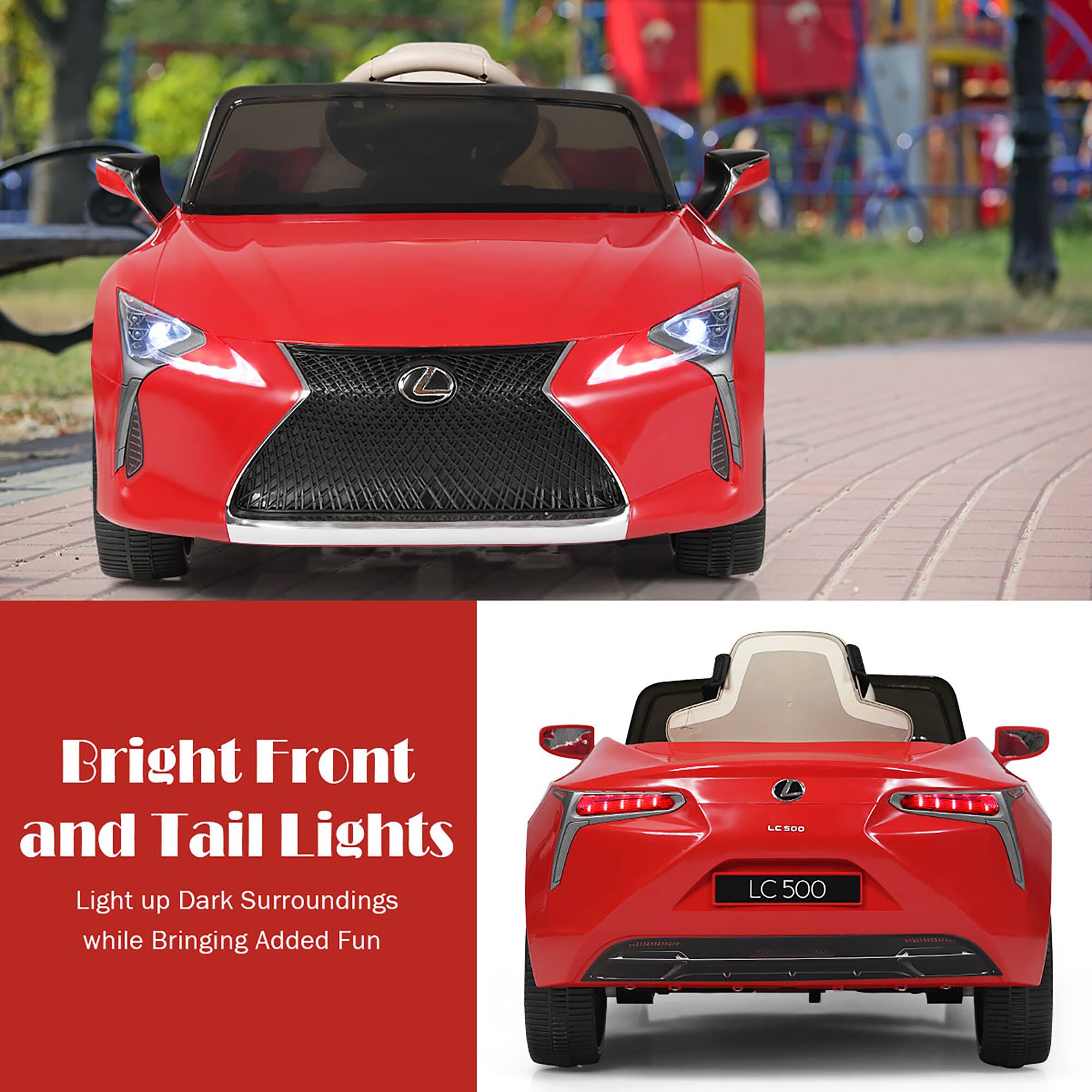 Bright Front and Tail Lights Light up Dark Surroundings while Bringing Added Fun

LC 500