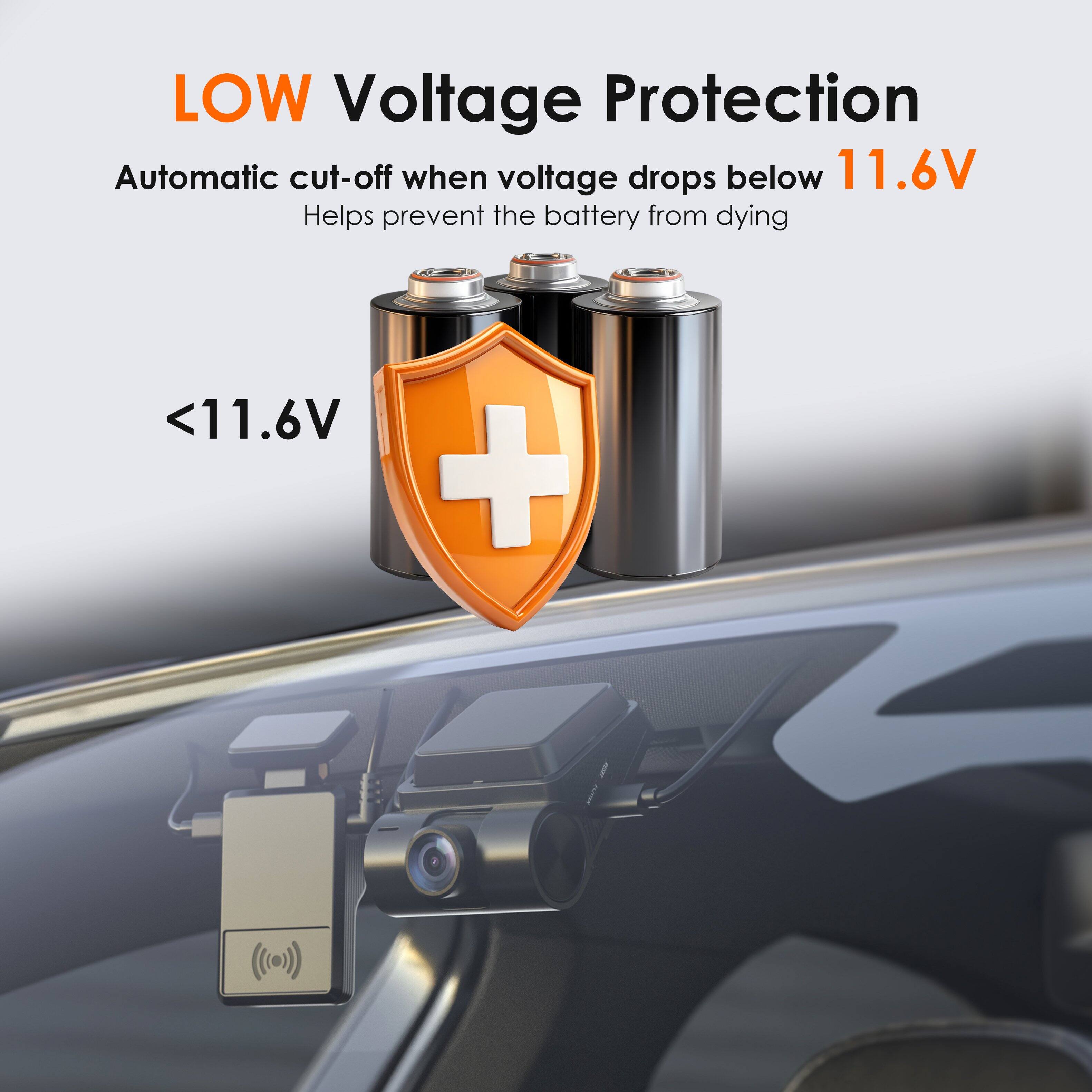 Low Voltage Protection: Automatic cut-off when voltage drops below 11.6V. Helps prevent the battery from dying.