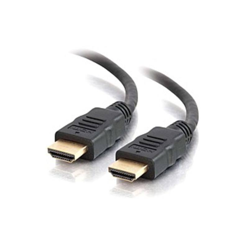 Front. C2G - 6ft High Speed HDMI Cable with Ethernet for 4k Devices - HDMI for Audio/Video Device - 6 ft - 1 x HDMI Digital Audio/Vid - Black.