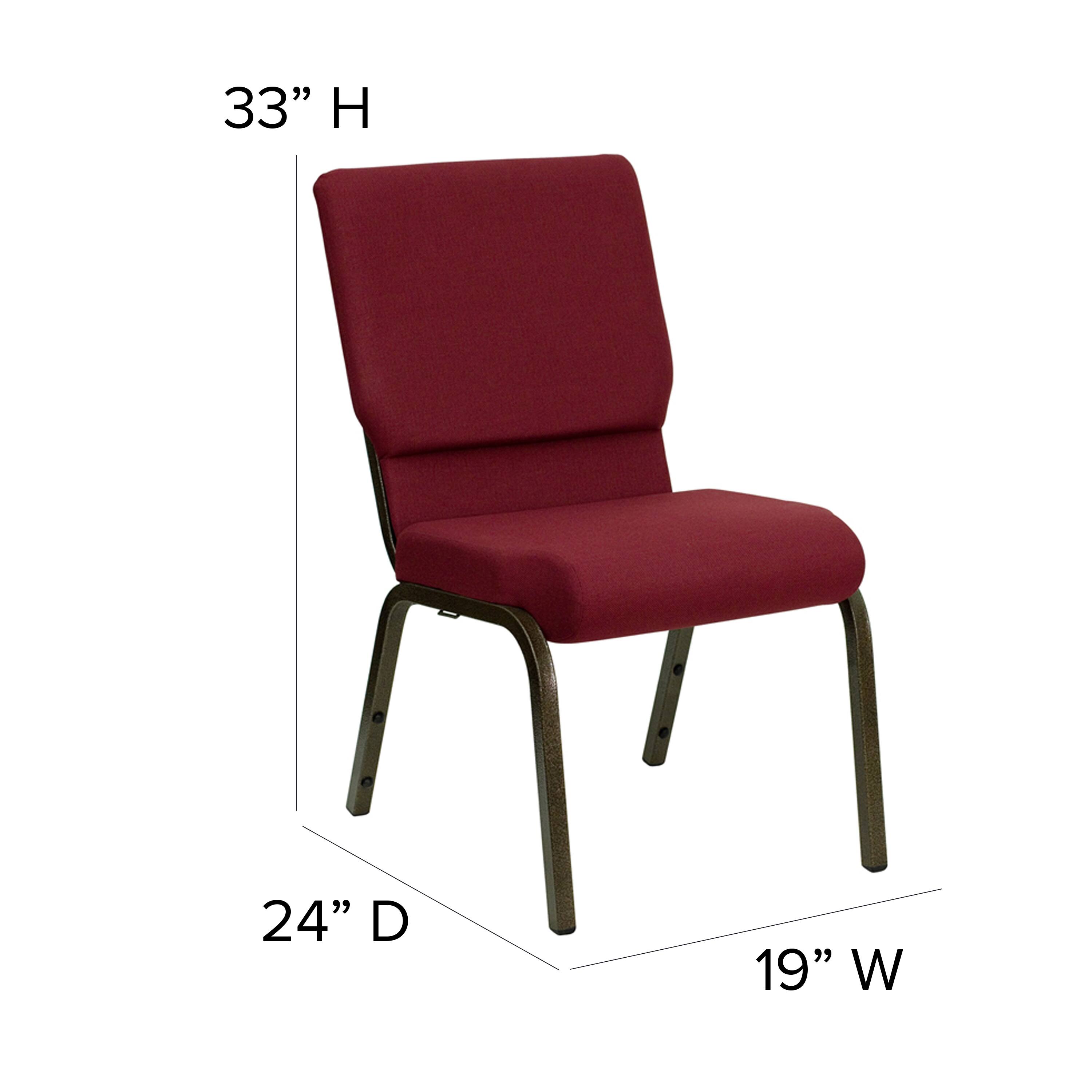 33" H  
24" D  
19" W